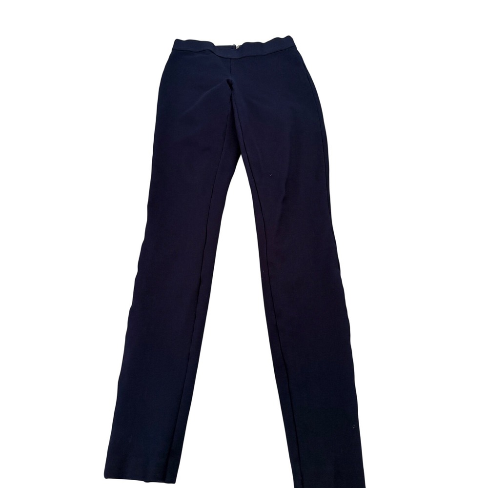 J.Crew Navy Blue Pixie Pant Back Zip Stretch Slim Leg Trousers 00R Office Casual